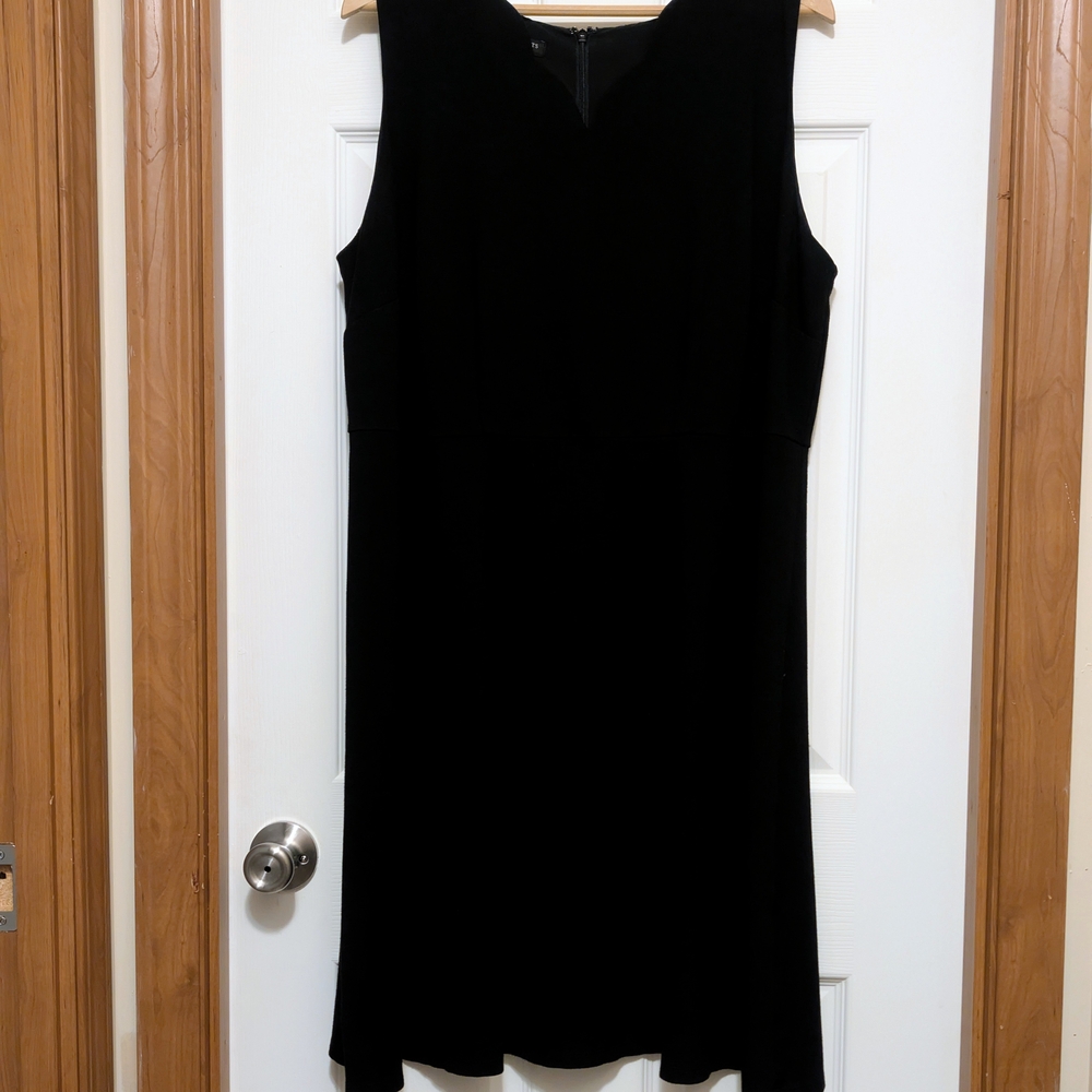 Talbots Classic Black Midi Dress